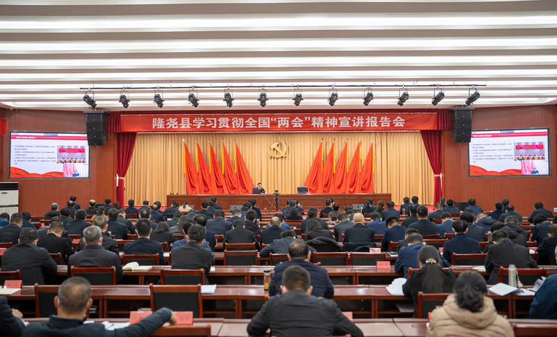 【解放思想 奋发进取】隆尧县举行学习贯彻全国两会精神宣讲报告会